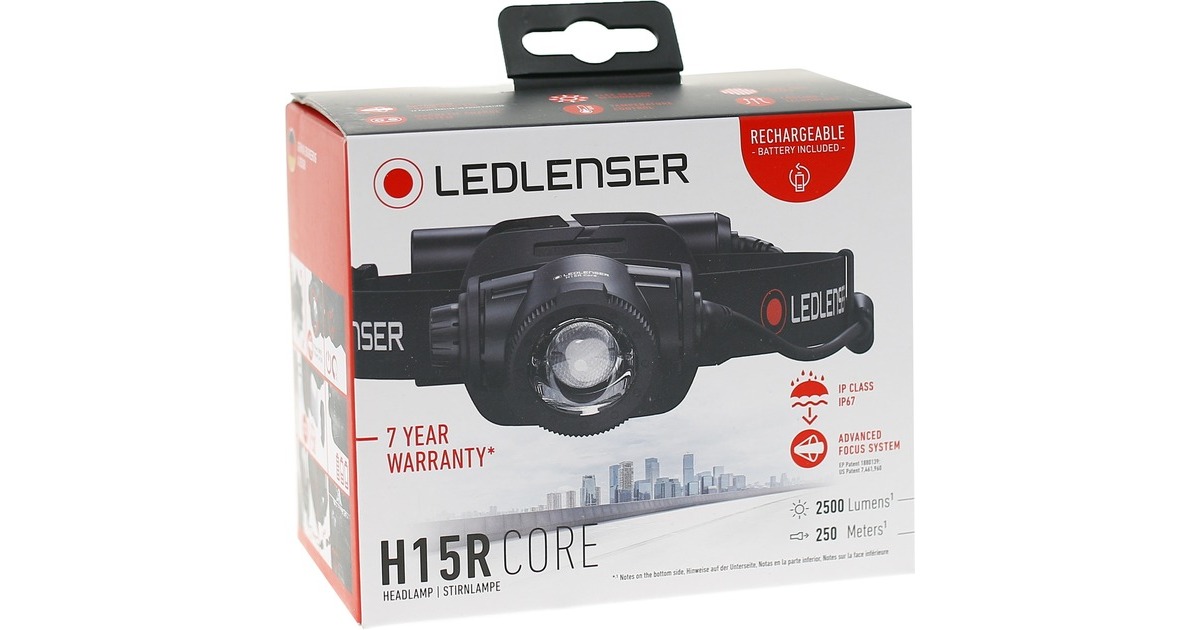 Ledlenser Stirnlampe H15R Core, LED-Leuchte(schwarz)