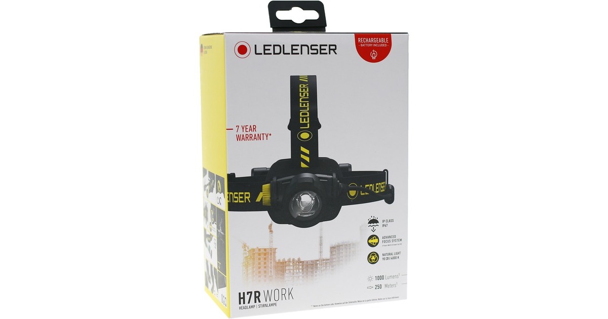 Ledlenser Stirnlampe H7R Work, LED-Leuchte(schwarz)