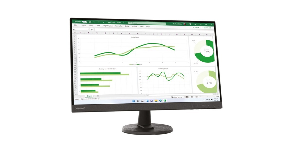 Lenovo D27-40, LED-Monitor(68.6 cm (27 Zoll), schwarz, Full HD, VA, HDMI, VGA, AMD Free-Sync) Lenovo D27-40, LED-Monitor(68.6 cm (27 Zoll), schwarz, Full HD, VA, HDMI, VGA, AMD Free-Sync)