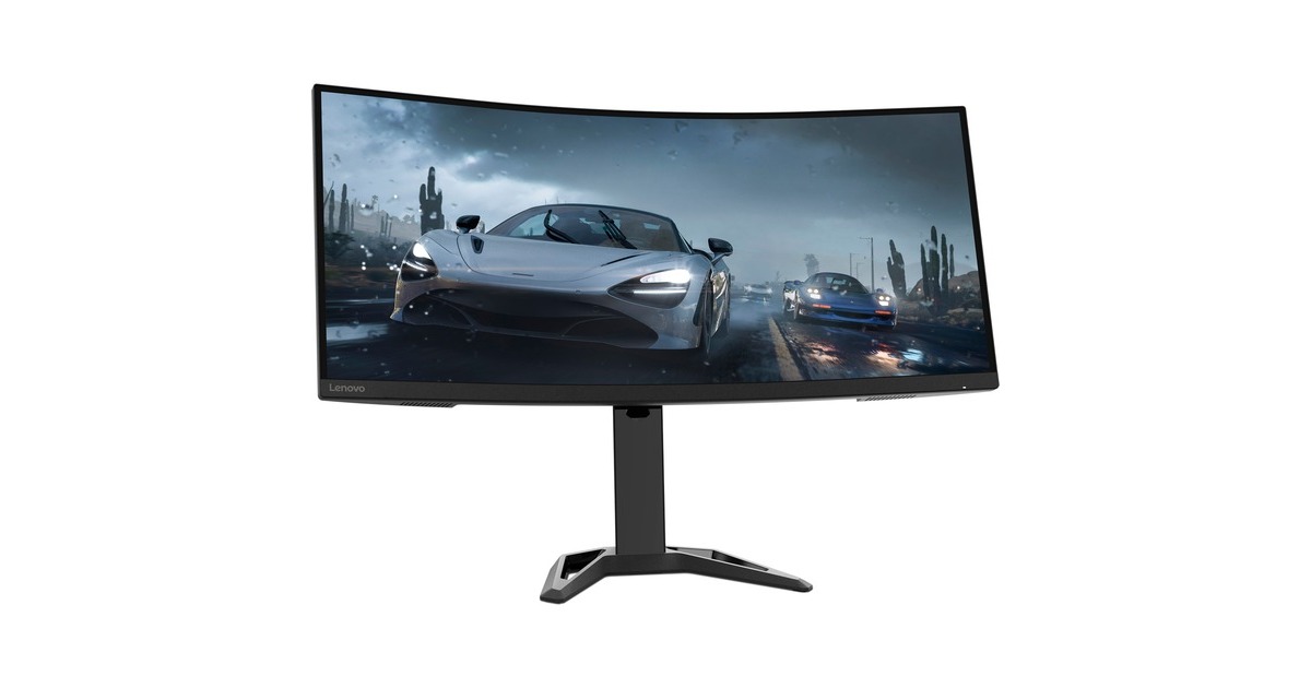 Lenovo G34w-30, Gaming-Monitor(86 cm (34 Zoll), schwarz, WQHD, VA, HDR, AMD Free-Sync, 165Hz Panel)
