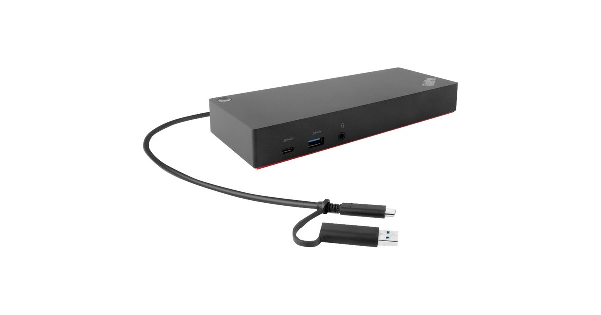 Lenovo Hybrid Dock, Dockingstation(schwarz, 135W)