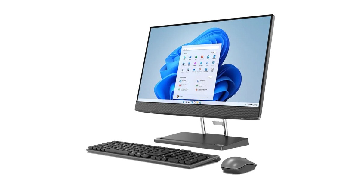 Lenovo IdeaCentre AIO 5 24IAH7 (F0GR002GGE), PC-System(grau, Windows 11 Home 64-Bit)