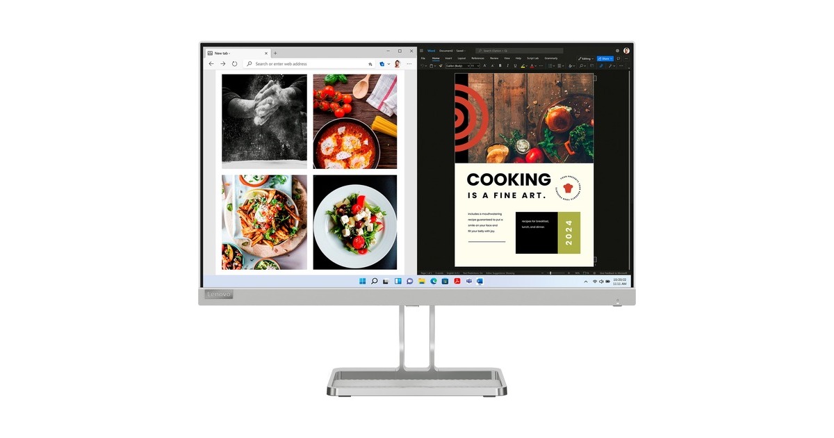 Lenovo L24i-40(61 cm (24 Zoll), grau, FullHD, IPS, AMD Free-Sync, 100Hz Panel) Lenovo L24i-40(61 cm (24 Zoll), grau, FullHD, IPS, AMD Free-Sync, 100Hz Panel)