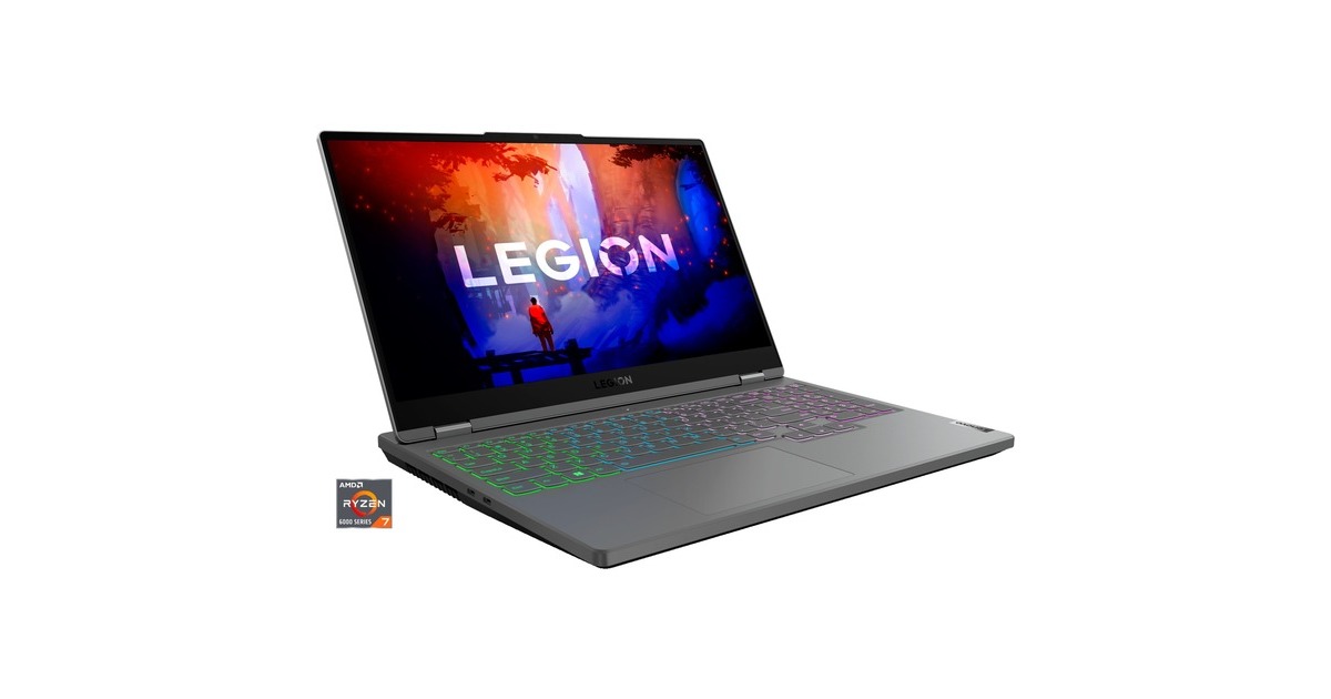 Lenovo Legion 5 15ARH7H (82RD001MGE), Gaming-Notebook(grau, Windows 11 Home 64-Bit, 39.6 cm (15.6 Zoll) & 165 Hz Display, 512 GB SSD)