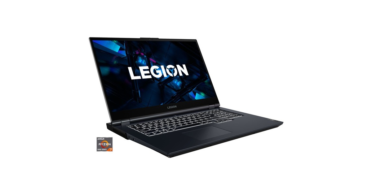 Lenovo Legion 5 17ACH6A (82JY00AAGE), Gaming-Notebook(dunkelblau/schwarz, Windows 11 Home 64-Bit, 43.9 cm (17.3 Zoll) & 144 Hz Display, 1 TB SSD)