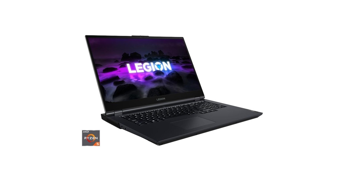Lenovo Legion 5 17ACH6 (82JY00A9GE), Gaming-Notebook(schwarz/dunkelblau, Windows 11 Home , 43.9 cm (17.3 Zoll) & 144 Hz Display, 512 GB SSD)