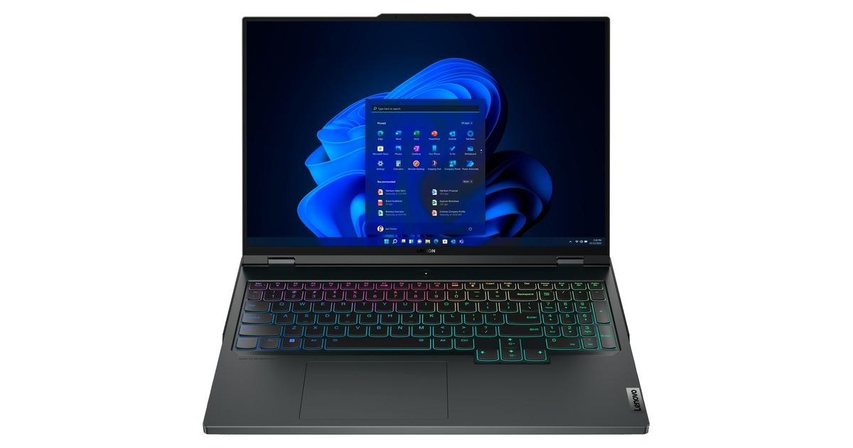 Lenovo Legion Pro 7 16IRX8H (82WQ0040GE), Gaming-Notebook(grau, Windows 11 Home 64-Bit, 40.6 cm (16 Zoll) & 240 Hz Display, 2 TB (1 TB SSD & 1 TB SSD))