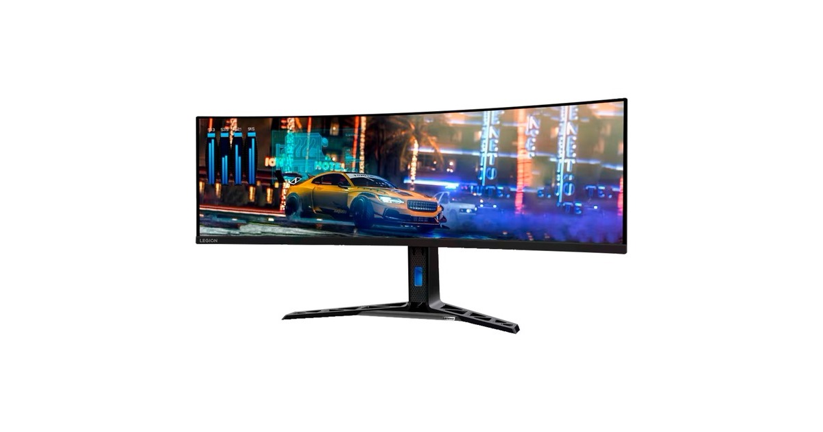 Lenovo Legion R45w-30, Gaming-Monitor(113 cm (44.5 Zoll), schwarz, DQHD, VA, HDMI, DisplayPort, USB-C, AMD Free-Sync Premium, 165Hz Panel)