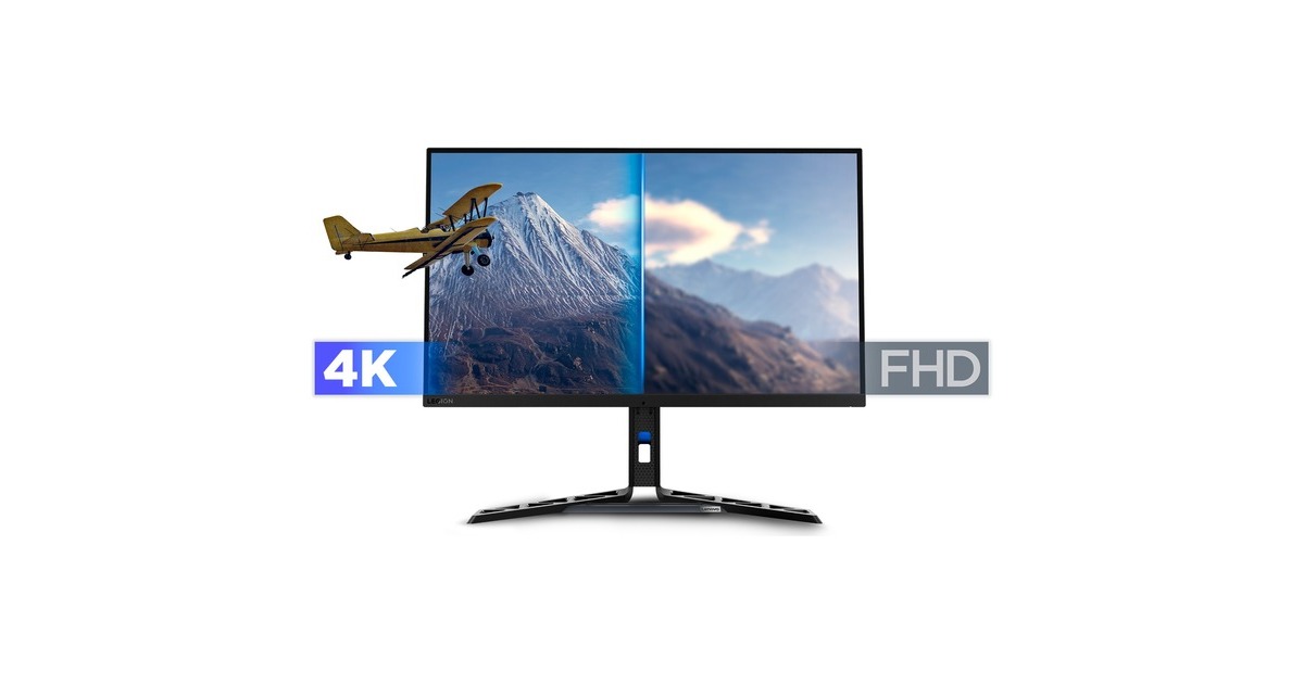 Lenovo Legion Y32p-30, Gaming-Monitor(81.3 cm (31.5 Zoll), schwarz, UltraHD/4K, IPS, HDMI, DisplayPort, USB-C, AMD Free-Sync Premium, HDR 400, 144Hz Panel)