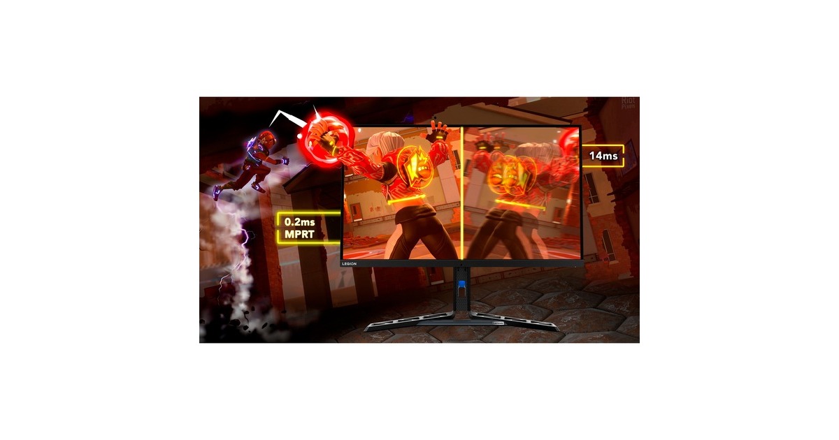 Lenovo Legion Y32p-30, Gaming-Monitor(81.3 cm (31.5 Zoll), schwarz, UltraHD/4K, IPS, HDMI, DisplayPort, USB-C, AMD Free-Sync Premium, HDR 400, 144Hz Panel)