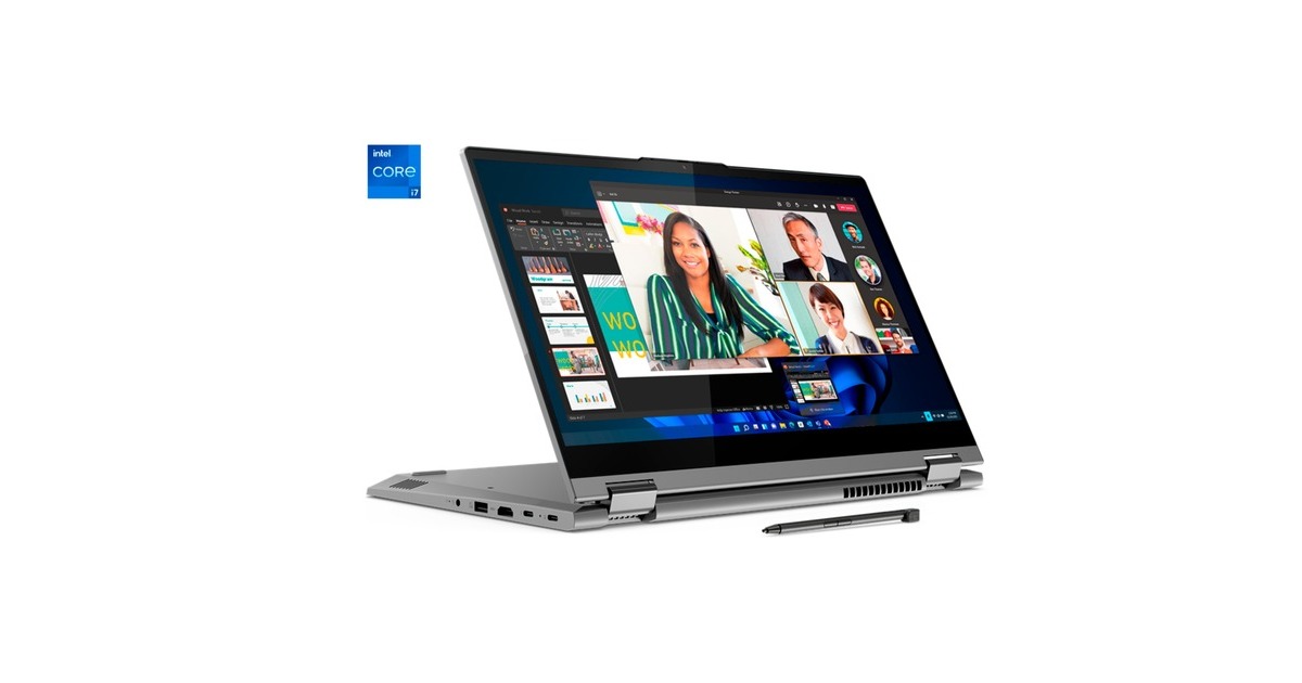 Lenovo ThinkBook 14s Yoga G3 (21JG0008GE), Notebook(grau, Windows 11 Pro 64-Bit, 35.6 cm (14 Zoll), 512 GB SSD)