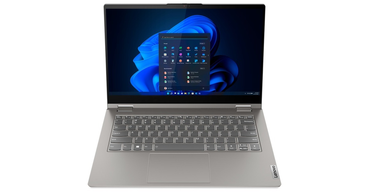 Lenovo ThinkBook 14s Yoga G3 (21JG000JGE), Notebook(grau, Windows 11 Pro 64-Bit, 35.6 cm (14 Zoll), 256 GB SSD)