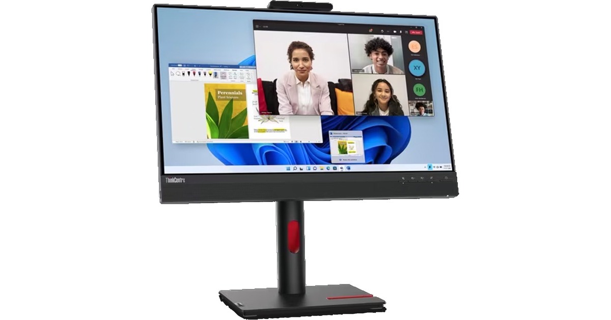 Lenovo ThinkCentre Tiny-In-One 24 Gen5, LED-Monitor(61 cm (24 Zoll), schwarz, FullHD, IPS, Webcam)