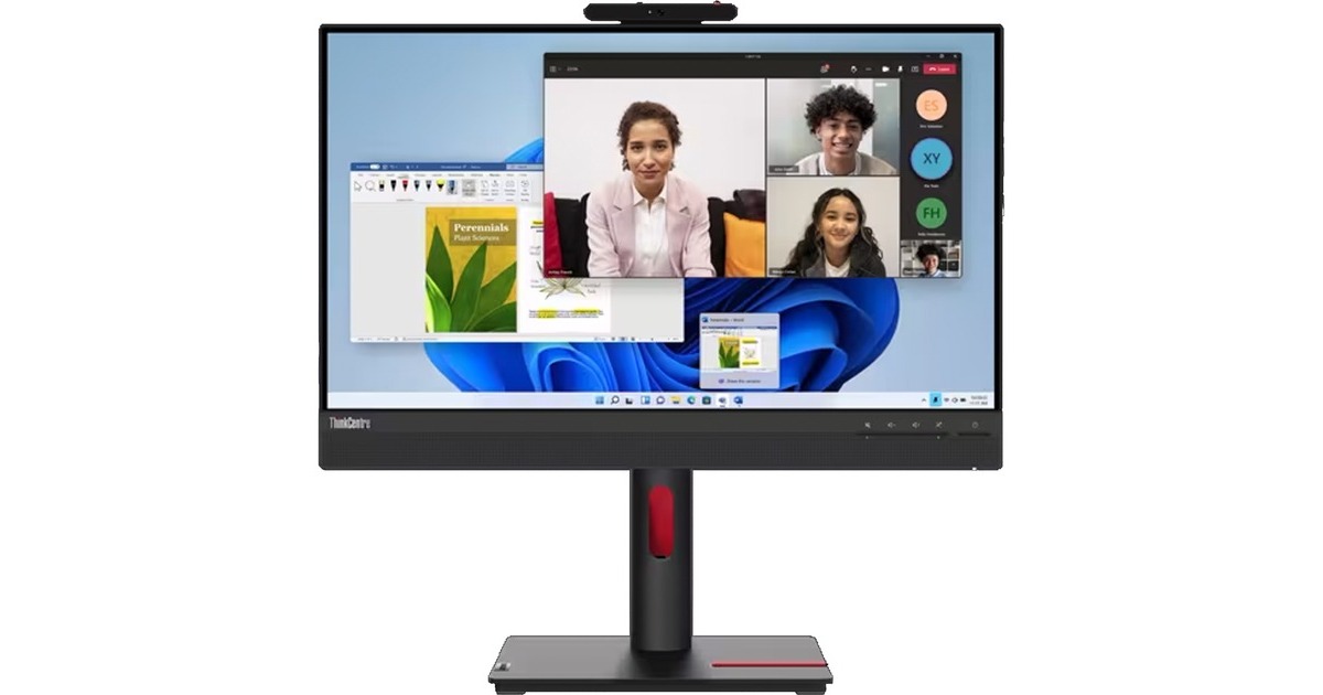 Lenovo ThinkCentre Tiny-In-One 24 Gen5, LED-Monitor(61 cm (24 Zoll), schwarz, FullHD, IPS, Webcam)
