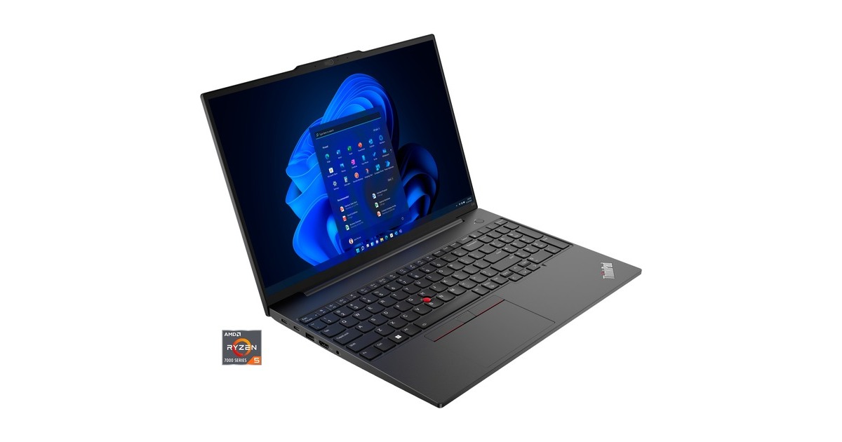 Lenovo ThinkPad E16 G1 (21JN004RGE), Notebook(schwarz, Windows 11 Pro 64-Bit, 40.6 cm (16 Zoll) & 60 Hz Display, 512 GB SSD)