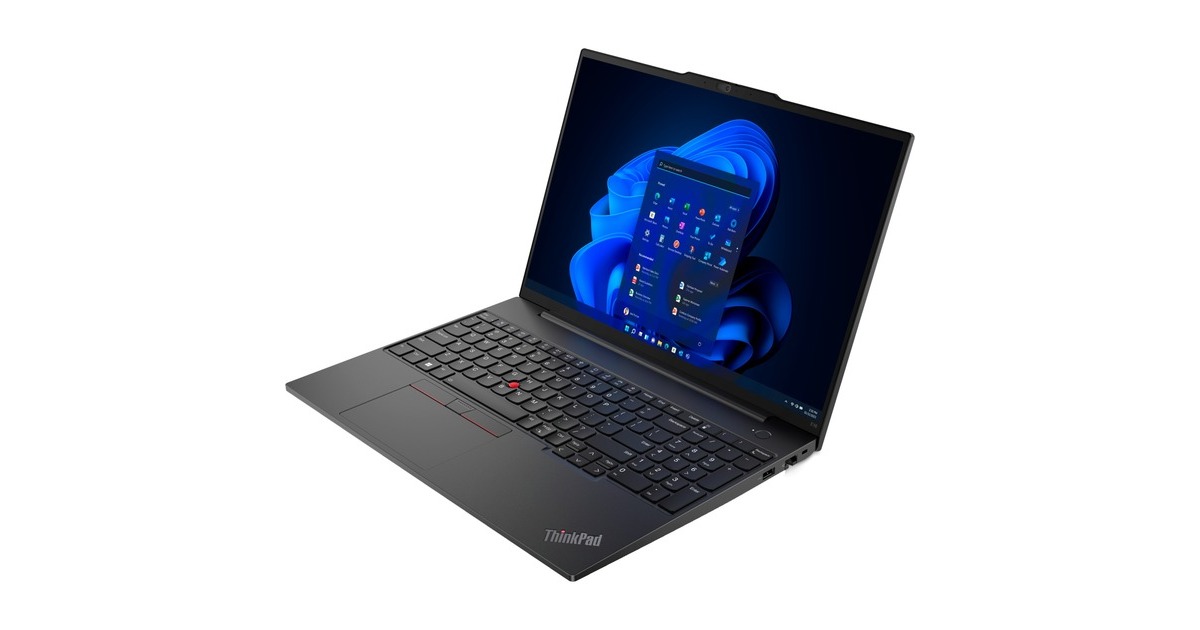 Lenovo ThinkPad E16 Gen 1 (21JN004NGE), Notebook(schwarz, Windows 11 Pro 64-BIt, 40.6 cm (16 Zoll) & 60 Hz Display, 256 GB SSD)