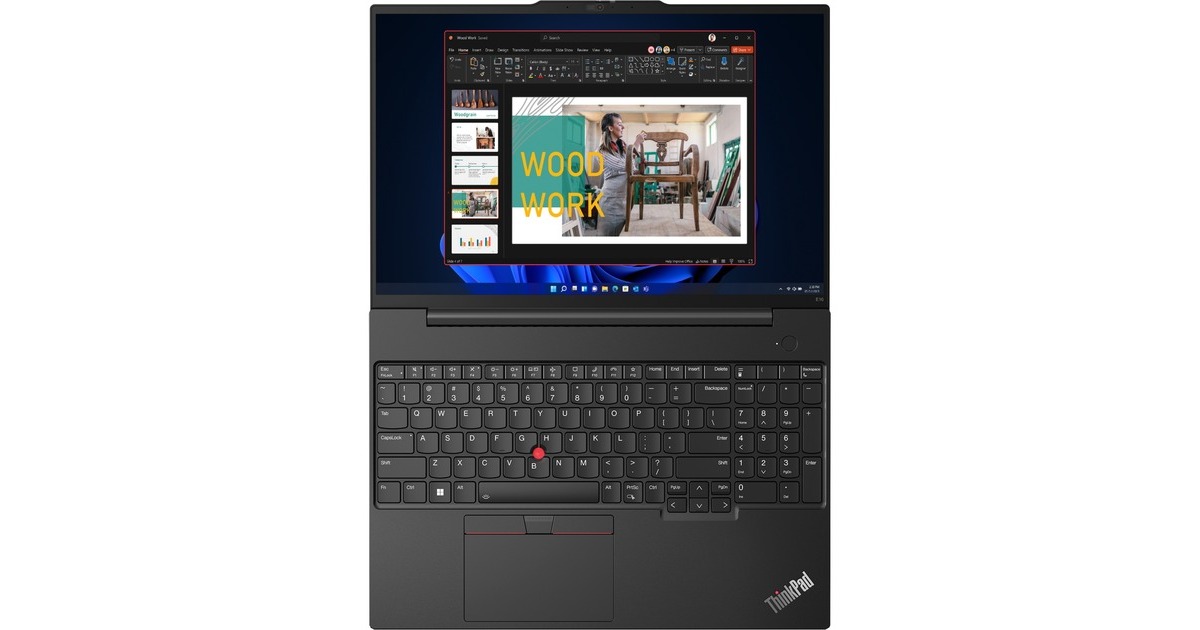 Lenovo ThinkPad E16 Gen 1 (21JN004NGE), Notebook(schwarz, Windows 11 Pro 64-BIt, 40.6 cm (16 Zoll) & 60 Hz Display, 256 GB SSD)