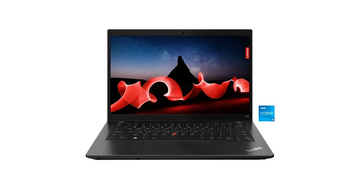 Lenovo ThinkPad L14 G4 (21H1003DGE), Notebook(schwarz, Windows 11 Pro 64-Bit, 35.6 cm (14 Zoll) & 60 Hz Display, 512 GB SSD)