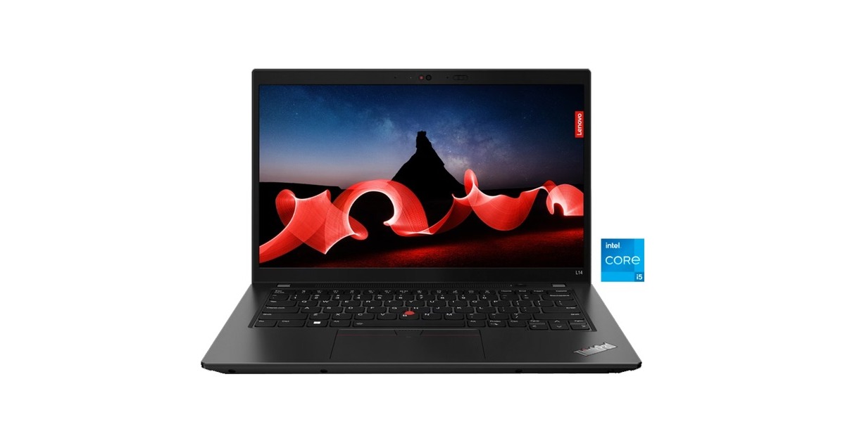 Lenovo ThinkPad L14 G4 (21H1003KGE), Notebook(schwarz, Windows 11 Pro 64-Bit, 35.6 cm (14 Zoll) & 60 Hz Display, 512 GB SSD)