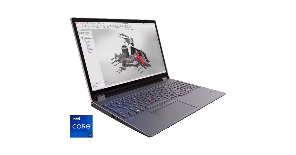 Lenovo ThinkPad P16 G2 (21FA0005GE), Notebook(grau/schwarz, Windows 11 Pro 64-Bit, 40.6 cm (16 Zoll) & 165 Hz Display, 1 TB SSD)