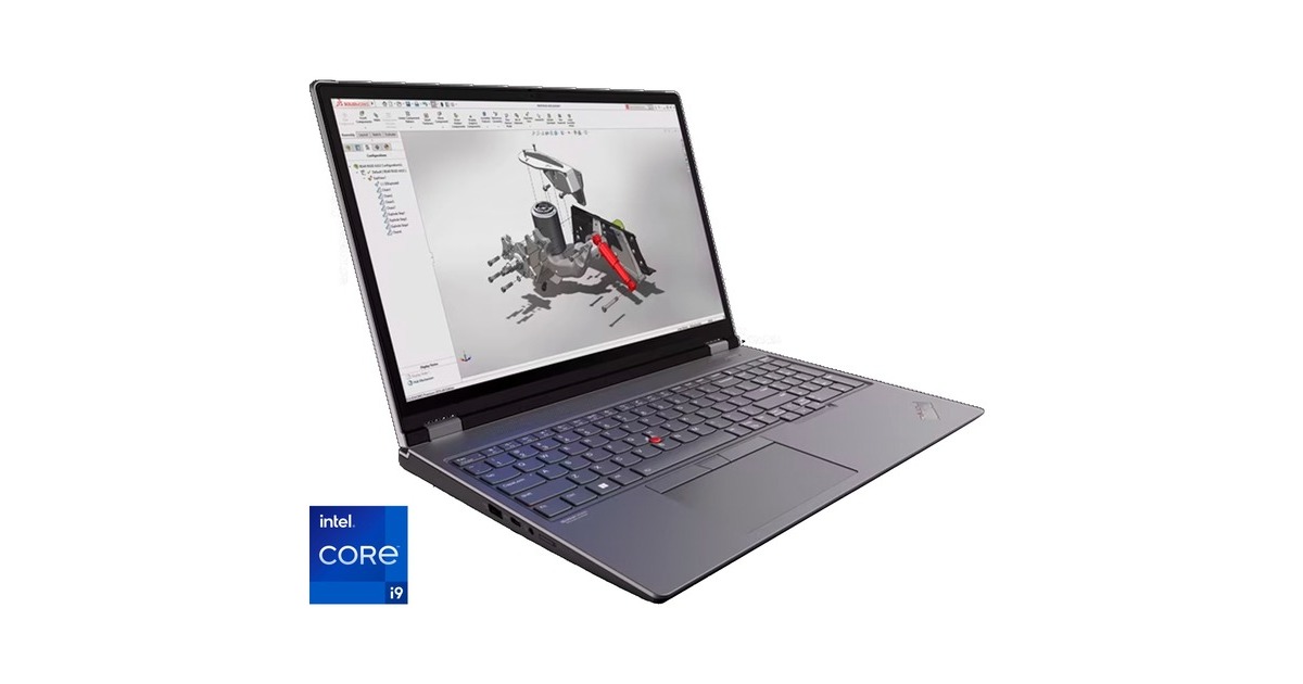 Lenovo ThinkPad P16 G2 (21FA0049GE), Notebook(grau/schwarz, Windows 11 Pro 64-Bit, 40.6 cm (16 Zoll) & 60 Hz Display, 2 TB SSD)