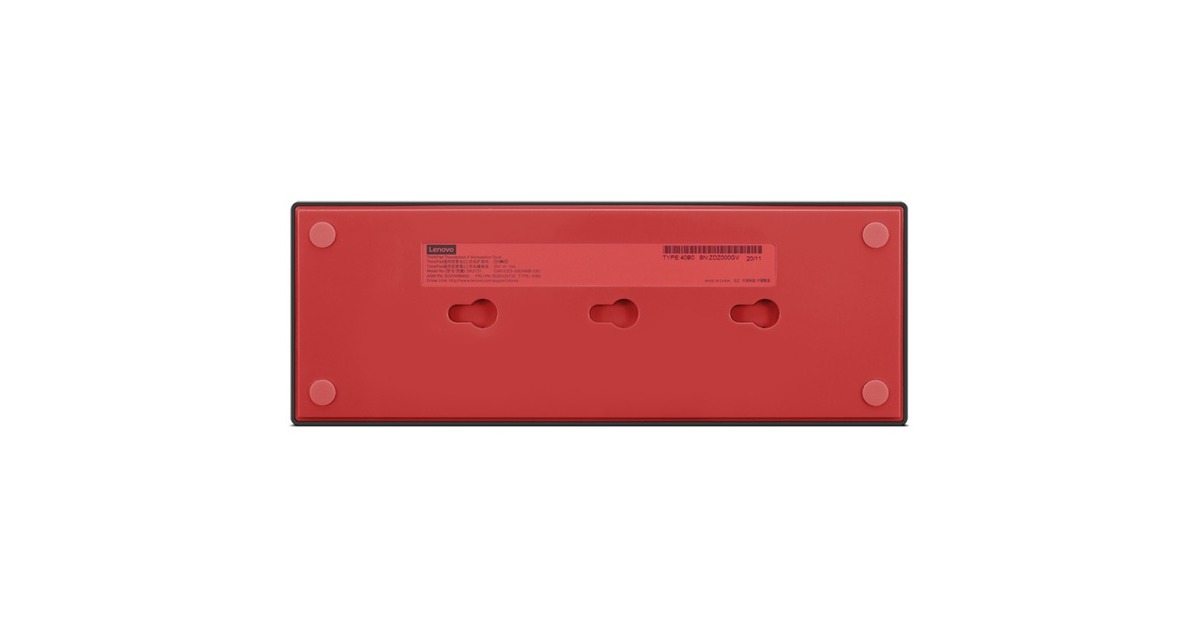 Lenovo ThinkPad Thunderbolt 4 Workstation Dock, Dockingstation(schwarz/rot)