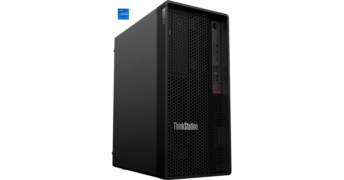 Lenovo ThinkStation P360 Tower (30FM00BQGE), PC-System(schwarz, Windows 11 Pro 64-Bit)