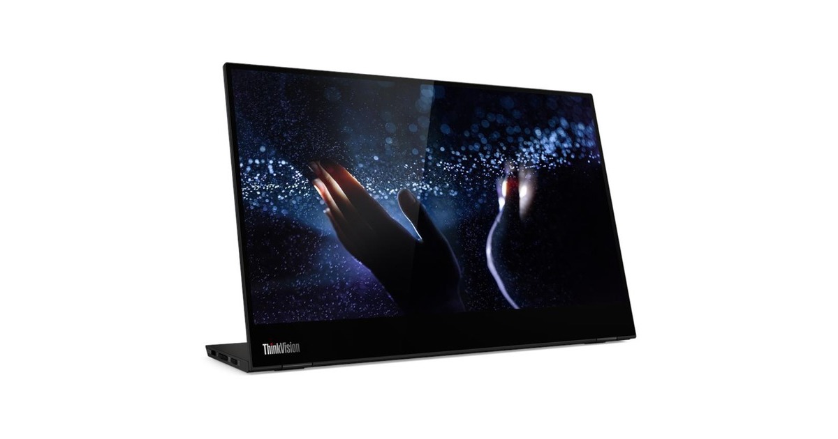 Lenovo ThinkVision M14t, LED-Monitor(35.56 cm (14 Zoll), schwarz, FullHD, IPS, USB-C)