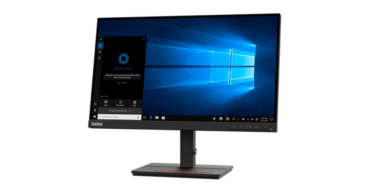 Lenovo ThinkVision S22e-20, LED-Monitor(55 cm (22 Zoll), schwarz, FullHD, VA, 75 Hz, AMD Free-Sync)