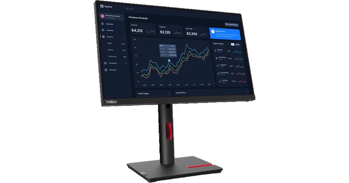 Lenovo ThinkVision T22i-30, LED-Monitor(54.5 cm (21.5 Zoll), schwarz, Full HD, IPS, HDMI, DisplayPort, VGA, Pivot) Lenovo ThinkVision T22i-30, LED-Monitor(54.5 cm (21.5 Zoll), schwarz, Full HD, IPS, HDMI, DisplayPort, VGA, Pivot)