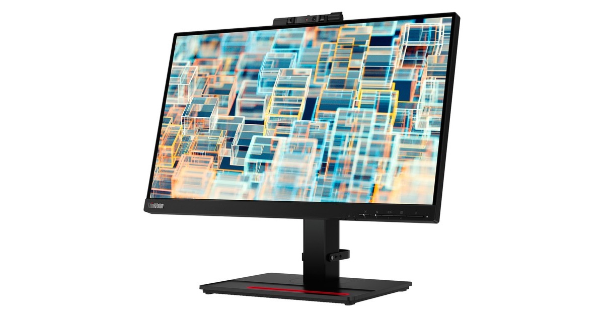 Lenovo ThinkVision T22v-20, LED-Monitor(54.6 cm (21.5 Zoll), schwarz, FullHD, IPS, Webcam)