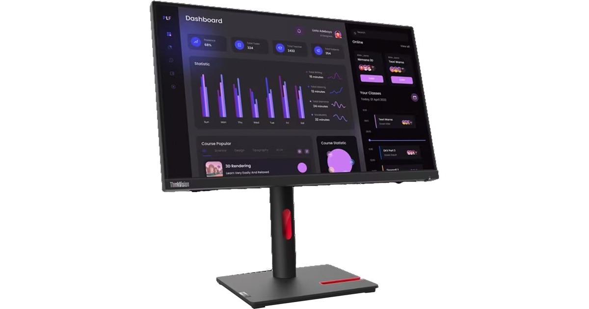 Lenovo ThinkVision T24i-30, LED-Monitor(60.5 cm (23.8 Zoll), schwarz, Full HD, IPS, HDMI, DisplayPort, VGA, Pivot) Lenovo ThinkVision T24i-30, LED-Monitor(60.5 cm (23.8 Zoll), schwarz, Full HD, IPS, HDMI, DisplayPort, VGA, Pivot)