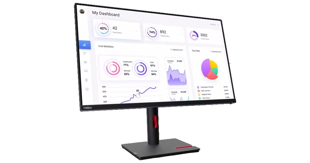 Lenovo ThinkVision T32p-30, LED-Monitor(80 cm (32 Zoll), schwarz, UltraHD/4K, IPS, 60Hz) Lenovo ThinkVision T32p-30, LED-Monitor(80 cm (32 Zoll), schwarz, UltraHD/4K, IPS, 60Hz)