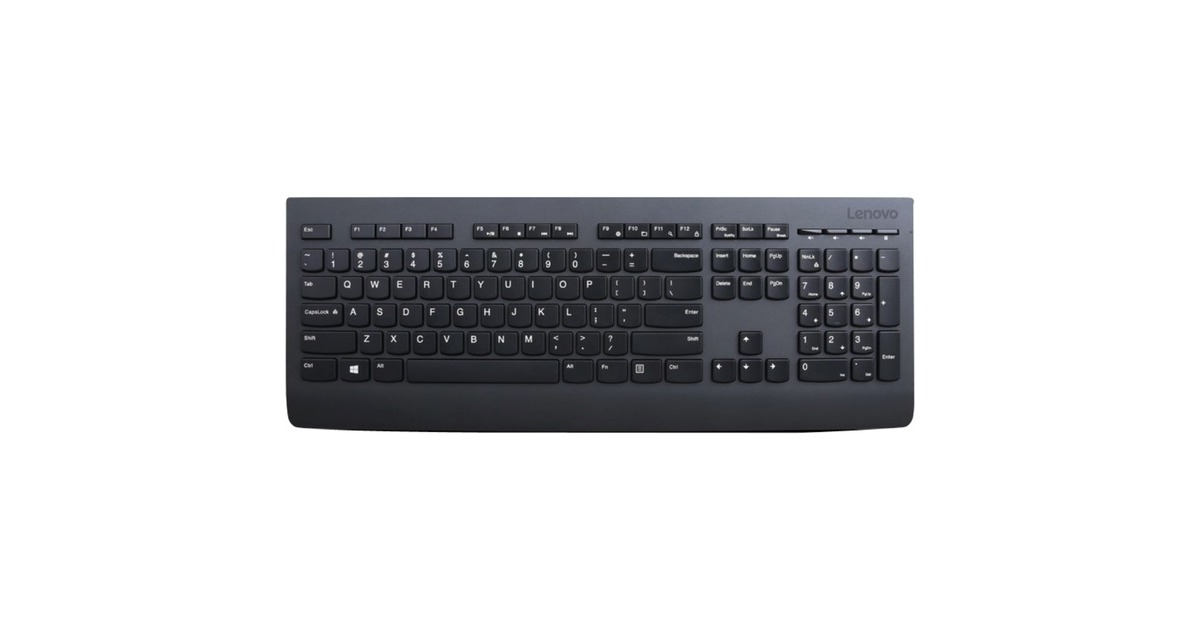 Lenovo Wireless Tastatur 4X30H56854(schwarz, DE-Layout, Rubberdome)