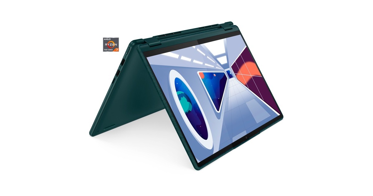 Lenovo Yoga 6 (83B2001SGE), Notebook(dunkelgrün, Windows 11 Home 64-Bit, 33.8 cm (13.3 Zoll), 512 GB SSD)