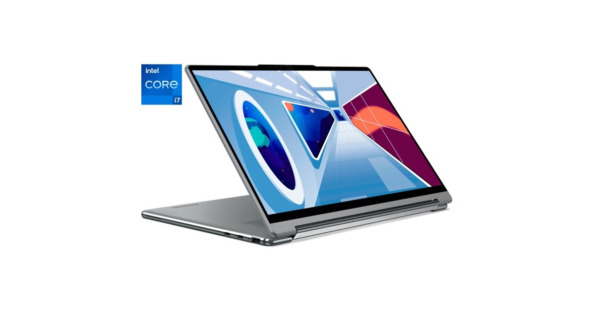 Lenovo Yoga 9 (83B1001FGE), Notebook(grau, Windows 11 Home 64-Bit, 35.6 cm (14 Zoll) & 90 Hz Display, 1 TB SSD)