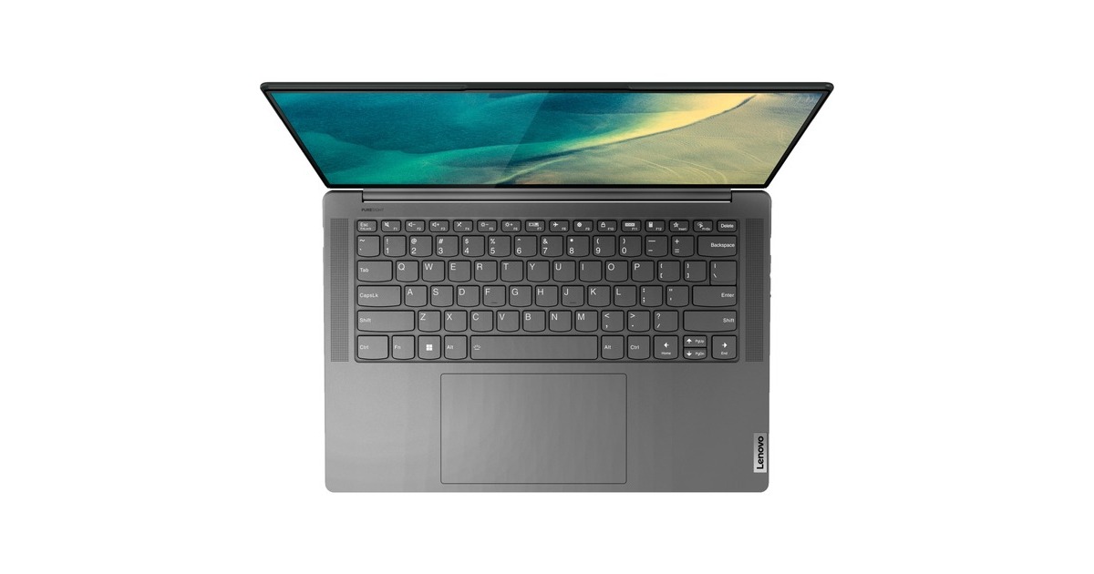 Lenovo Yoga Slim 7 ProX (82TL005QGE), Notebook(grau, Windows 11 Home 64-Bit, 36.8 cm (14.5 Zoll) & 120 Hz Display, 512 GB SSD)
