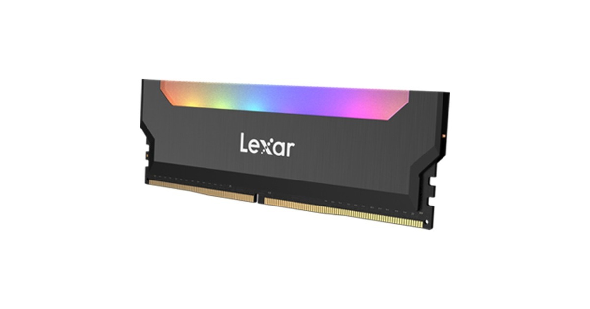 Lexar DIMM 16 GB DDR4-3200 (2x 8 GB) Dual-Kit, Arbeitsspeicher(schwarz, LD4BU008G-R3200GDLH, Hades RGB, INTEL XMP)