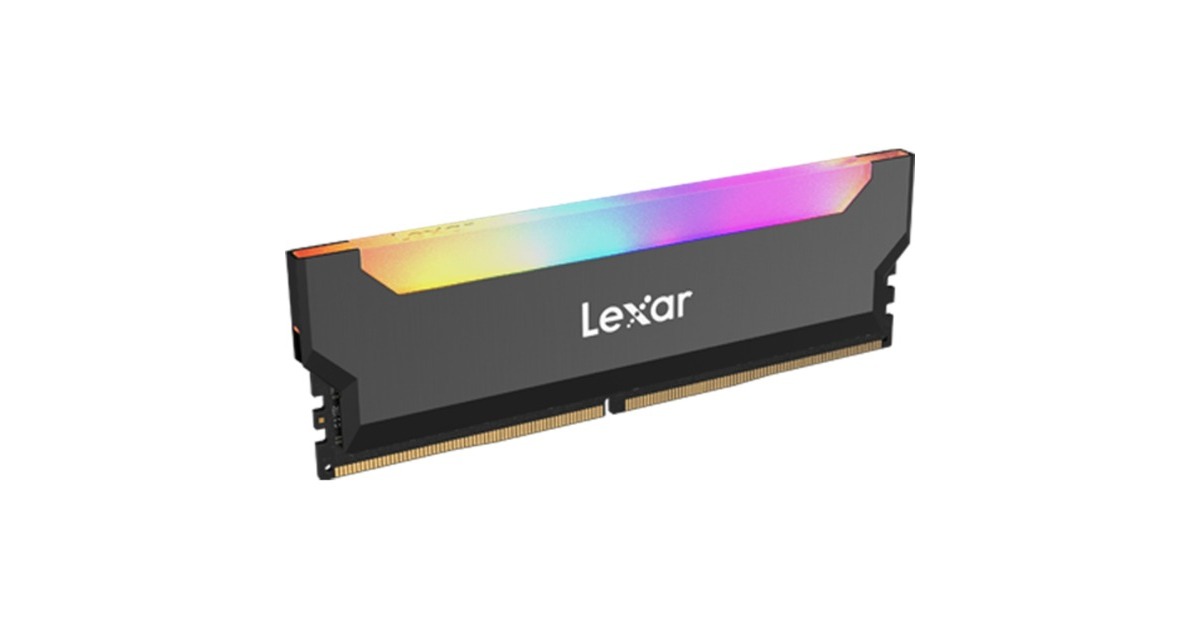 Lexar DIMM 16 GB DDR4-3200 (2x 8 GB) Dual-Kit, Arbeitsspeicher(schwarz, LD4BU008G-R3200GDLH, Hades RGB, INTEL XMP)