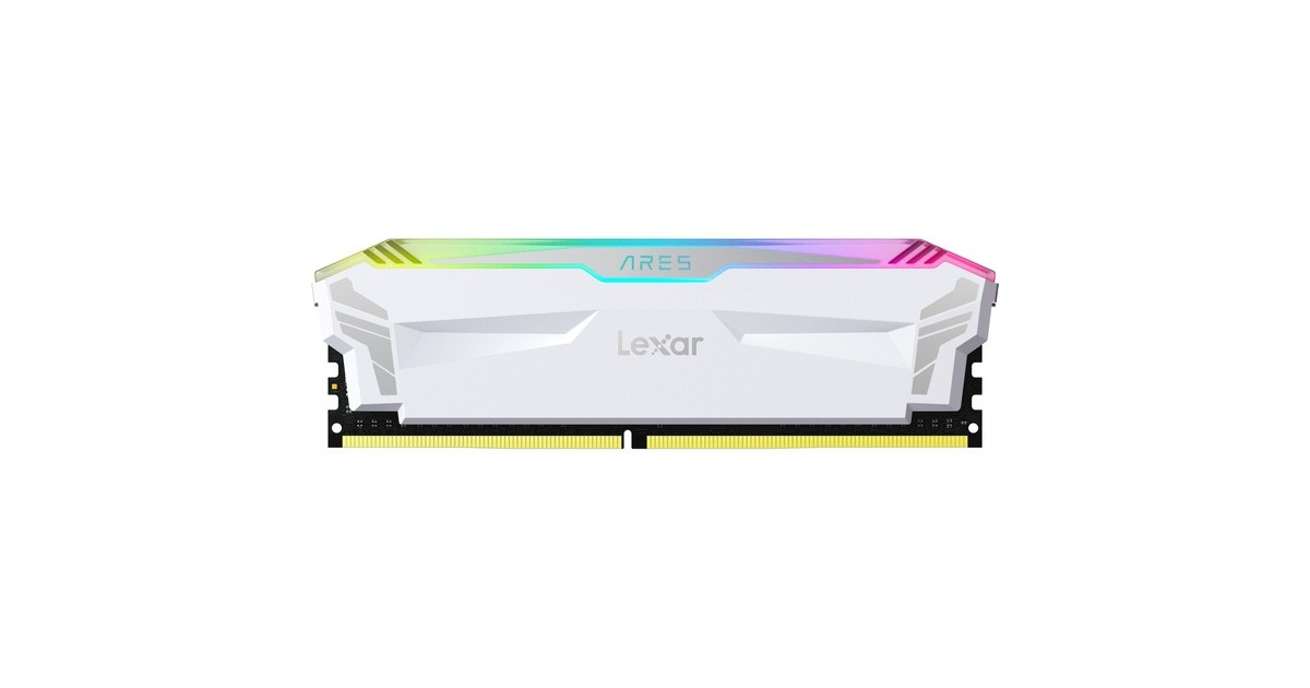 Lexar DIMM 16 GB DDR4-4000 (2x 8 GB) Dual-Kit, Arbeitsspeicher(weiß, LD4EU008G-R4000GDWA, Ares Gaming, INTEL XMP)