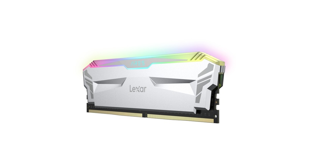 Lexar DIMM 16 GB DDR4-4000 (2x 8 GB) Dual-Kit, Arbeitsspeicher(weiß, LD4EU008G-R4000GDWA, Ares Gaming, INTEL XMP)