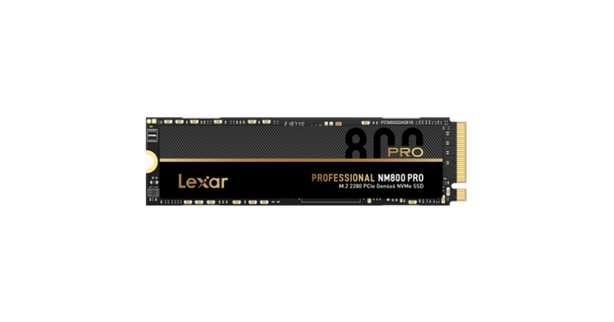 Lexar NM800PRO 512 GB, SSD(PCIe 4.0 x4, NVMe 1.4, M.2 2280)