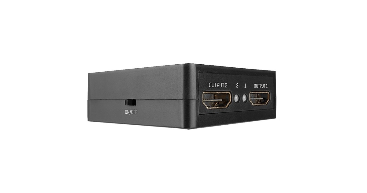Lindy 2 Port HDMI Splitter 18Gbps, kompakt(schwarz) Lindy 2 Port HDMI Splitter 18Gbps, kompakt(schwarz)