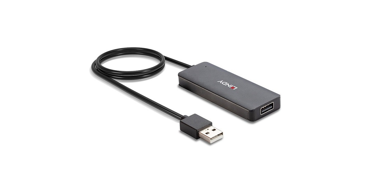 Lindy 4 Port USB 2.0 Hub, USB-Hub