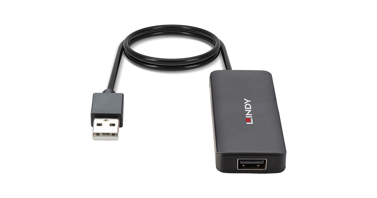 Lindy 4 Port USB 2.0 Hub, USB-Hub
