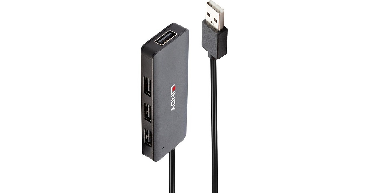 Lindy 4 Port USB 2.0 Hub, USB-Hub