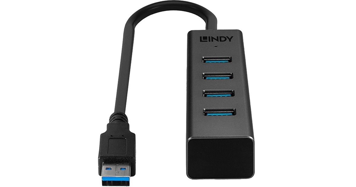 Lindy 4 Port USB 3.0 Hub, USB-Hub