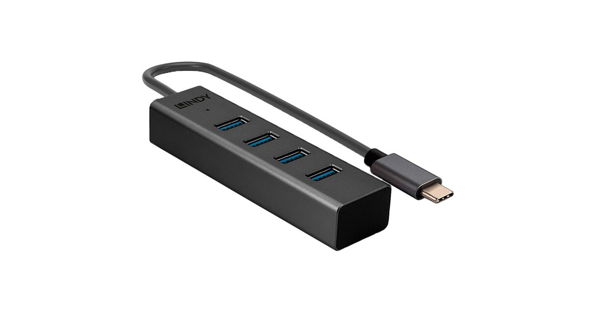 Lindy 4 Port USB 3.2 Gen 1 Typ C, USB-Hub