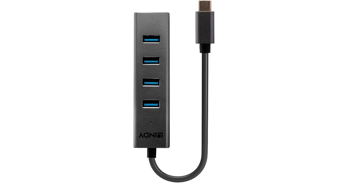 Lindy 4 Port USB 3.2 Gen 1 Typ C, USB-Hub