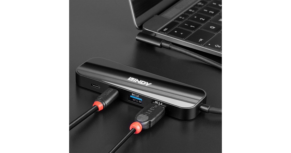 Lindy 4 Port USB 3.2 Gen 2 Typ C Hub, USB-Hub